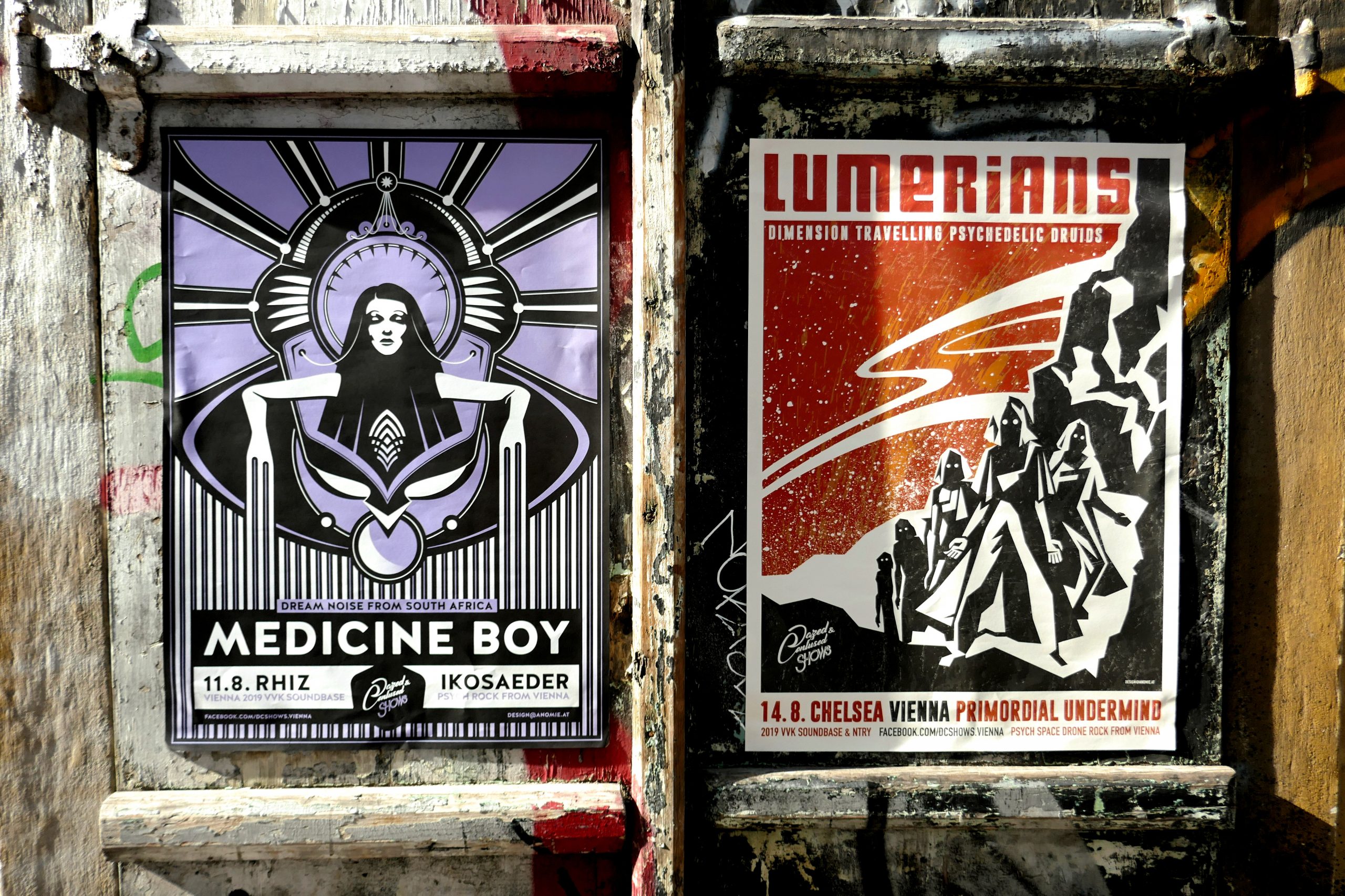 medicine boy and lumerians concert poster vienna 2019