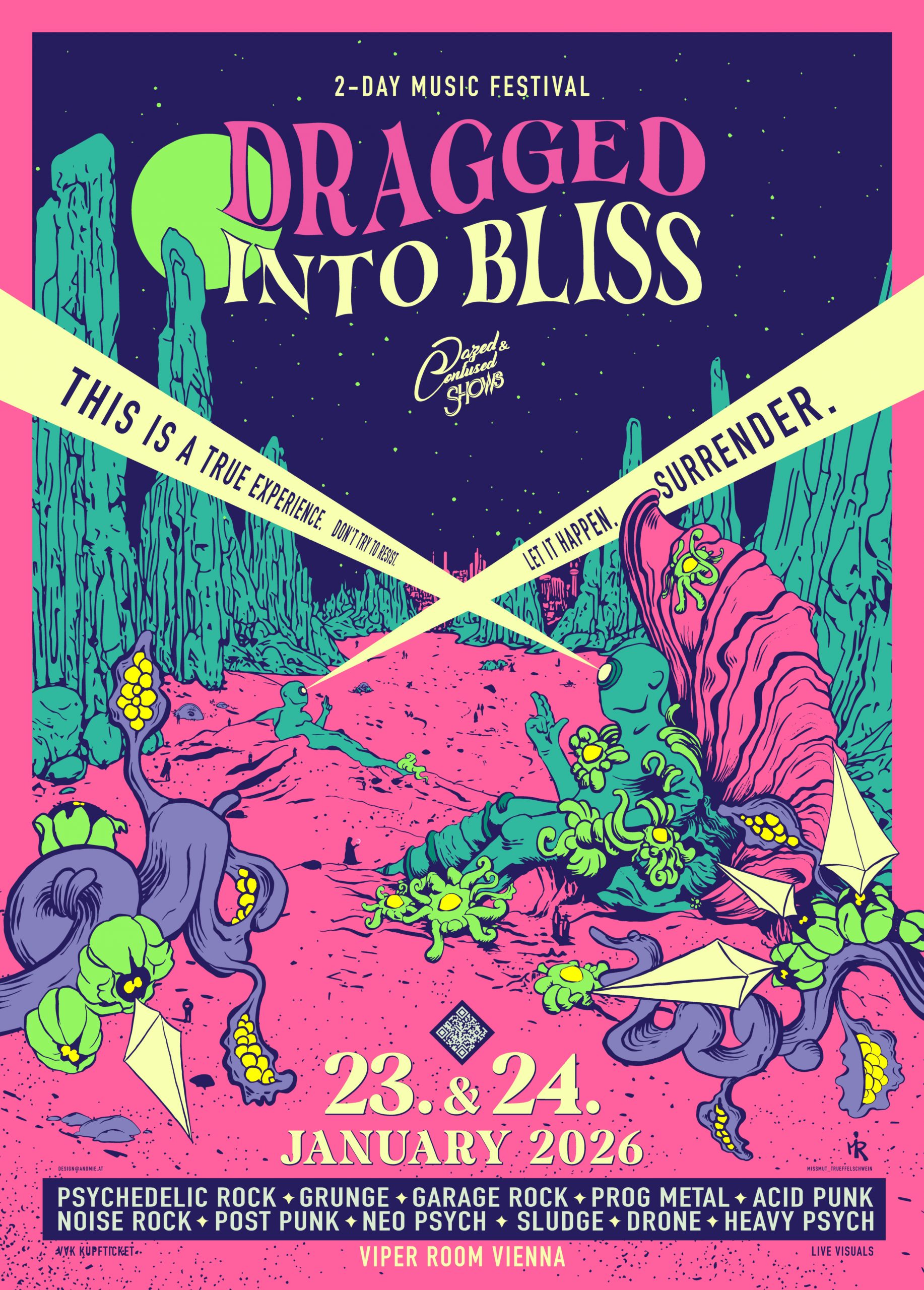 Dragged Into Bliss 2026 Genre Poster