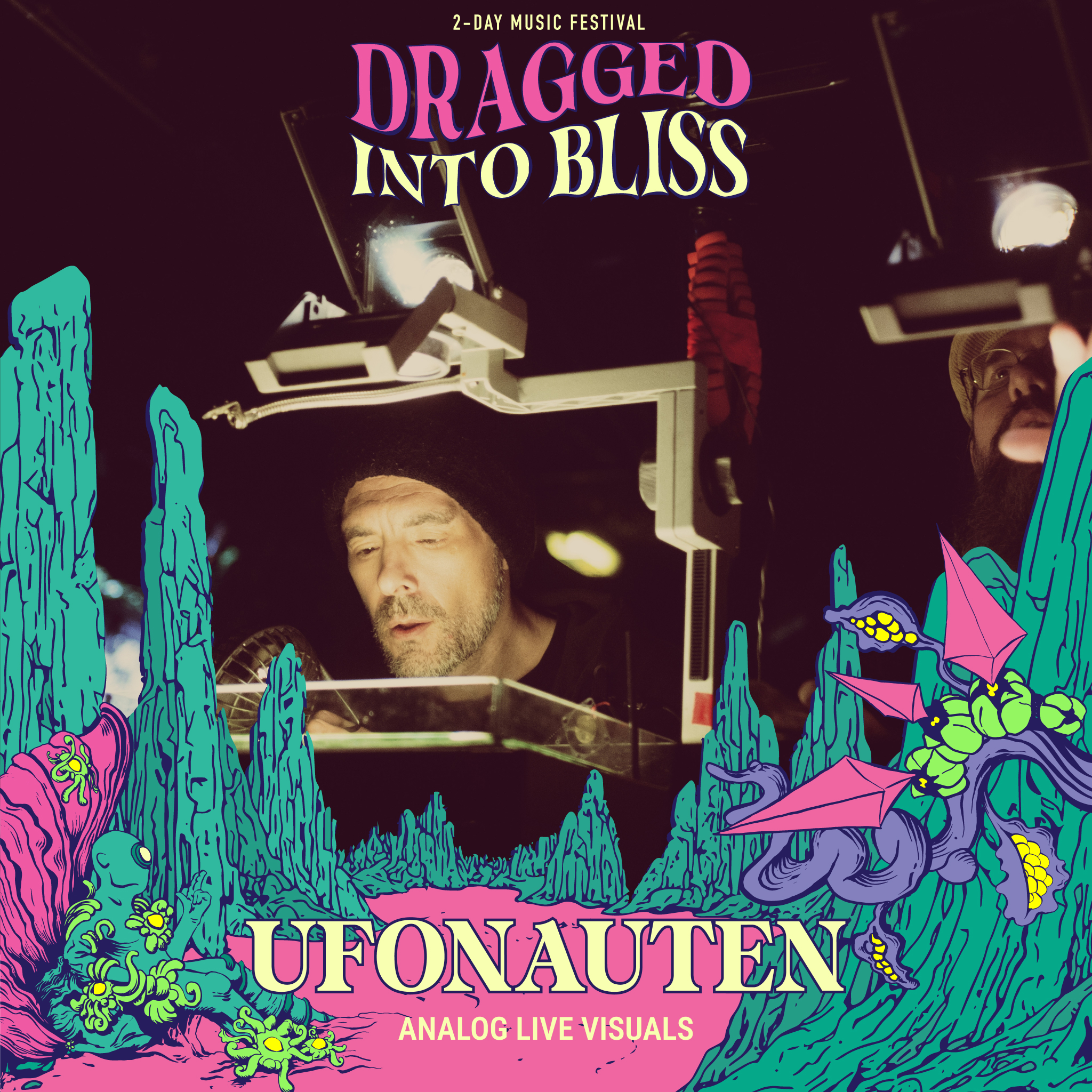 UFONAUTEN ANALOG LIVE VISUALS VIENNA DRAGGED INTO BLISS VIPER ROOM WIEN